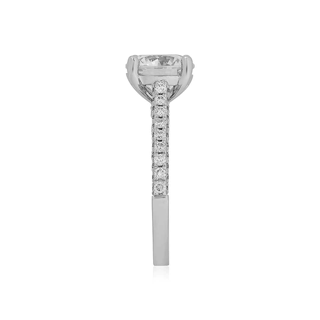14K Yellow and White Gold Diamond Semi Mounting