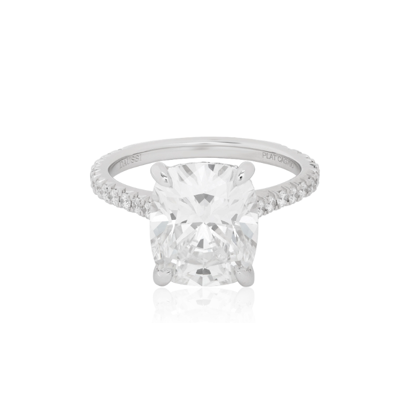 Henri Daussi Platinum Diamond Semi-Mount - CAG70OA