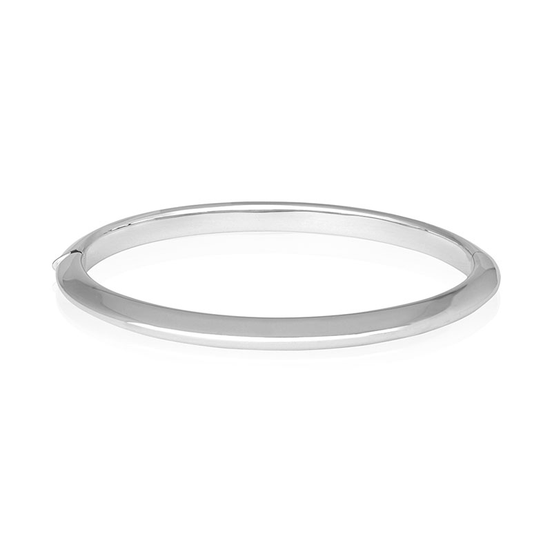 Roberto Coin 18K White Gold Designer Gold Bangle Bracelet