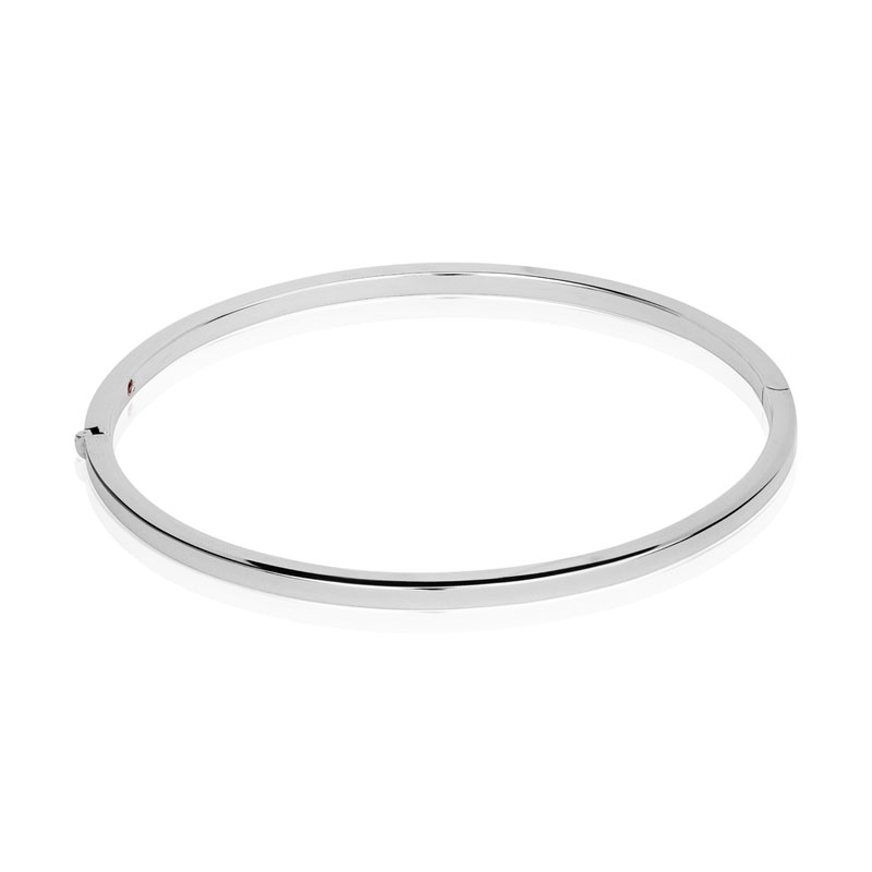 Roberto Coin 18K White Gold Designer Gold Bangle Bracelet