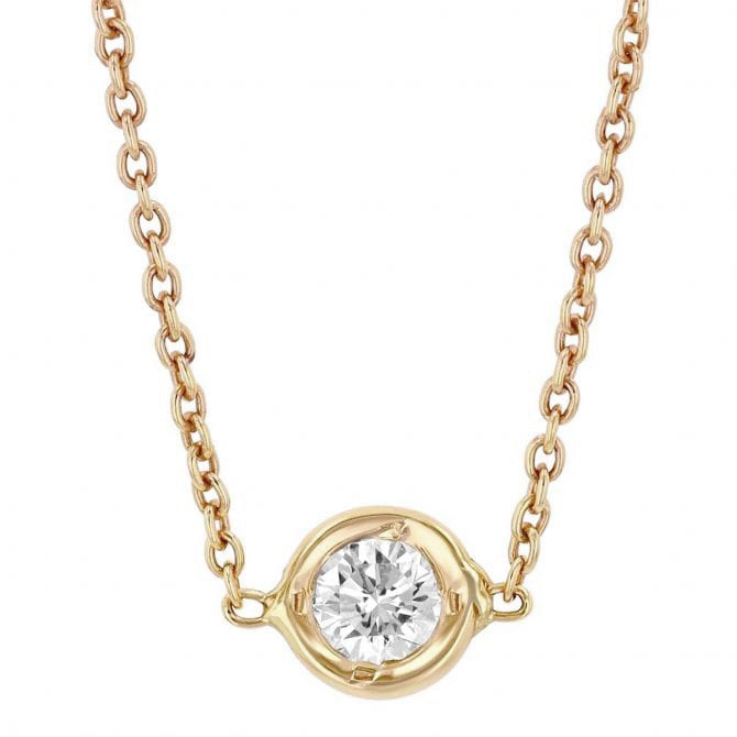 Roberto Coin 18K Yellow Gold Diamond Necklace