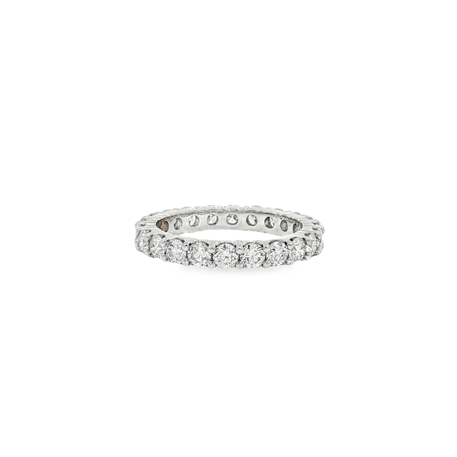 18K White Gold Diamond Eternity Band