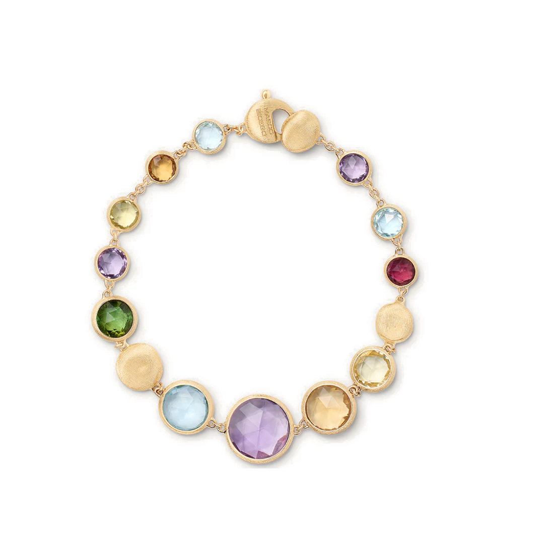 Marco Bicego 18K Yellow Gold Jaipur Color Graduated Gemstone Bracelet