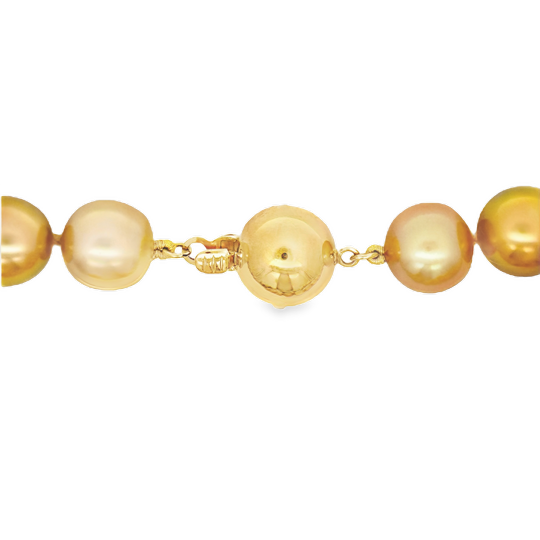 Jewelmer 18K Yellow Gold South Sea Pearl 39 Inch Necklace