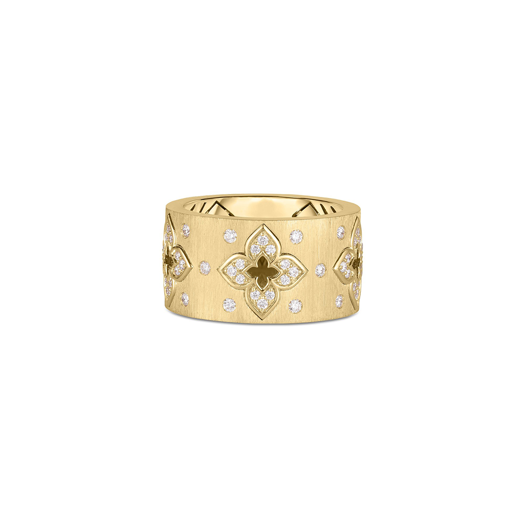Roberto Coin 18K Yellow Gold Venetian Princess Diamond Ring