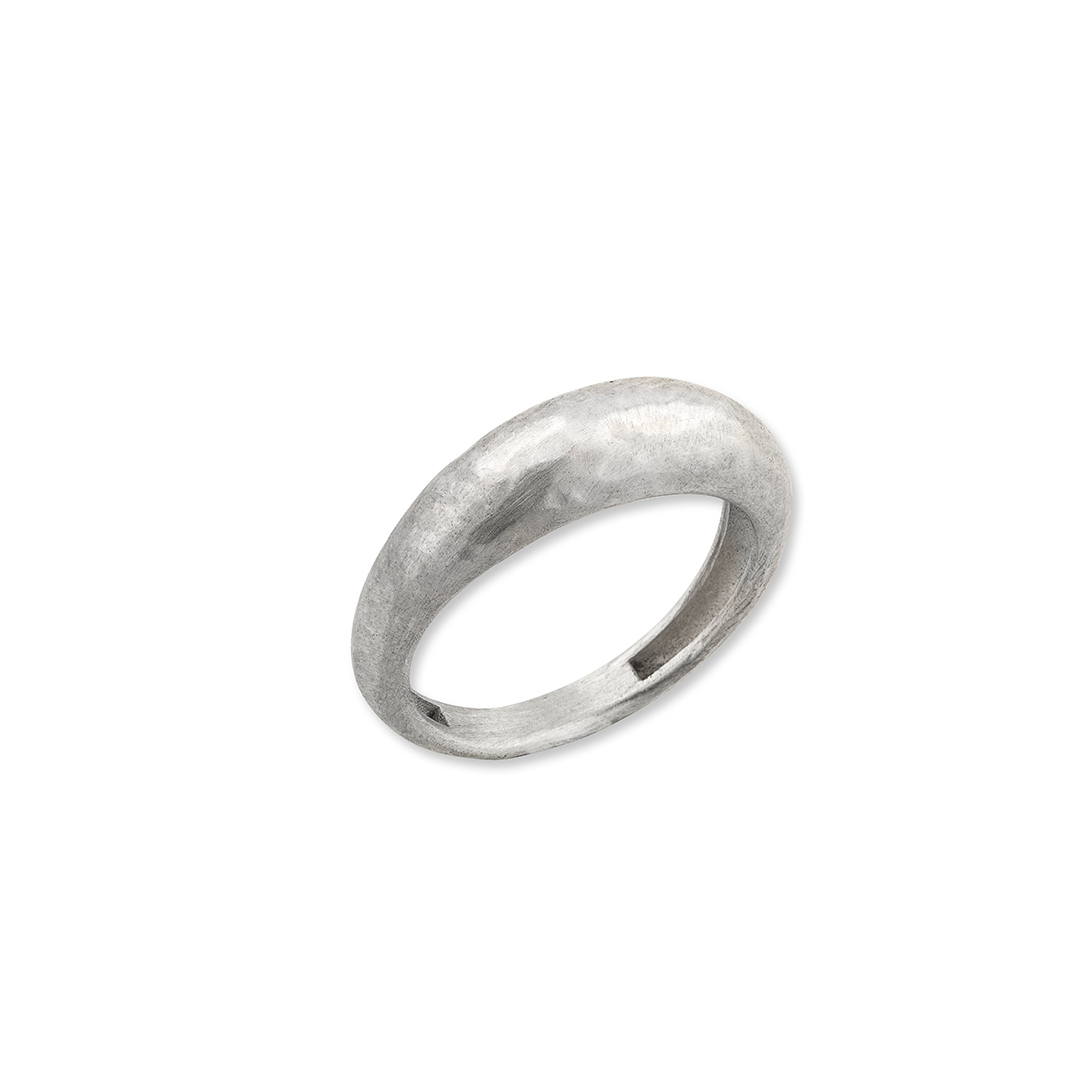 Lika Behar Sterling Silver Savor Silver Tapering Boogie Line Ring - 2299