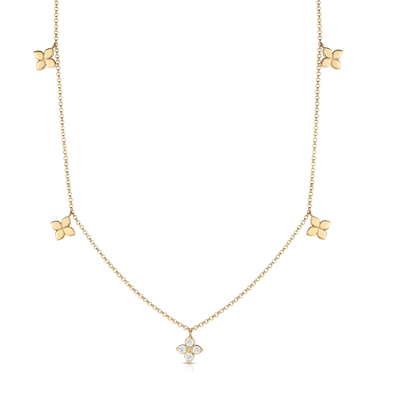 Roberto Coin 18K Yellow Gold Diamonds by the Inch Necklace