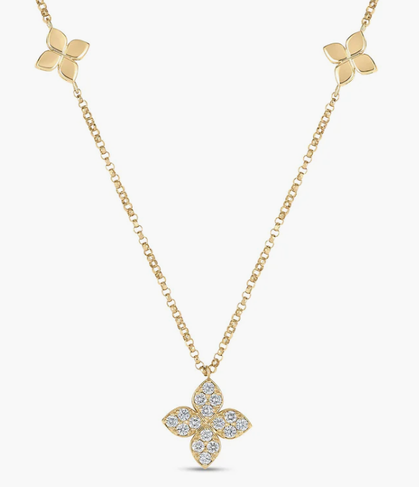 Roberto Coin 18K Yellow Gold Diamonds by the Inch Necklace