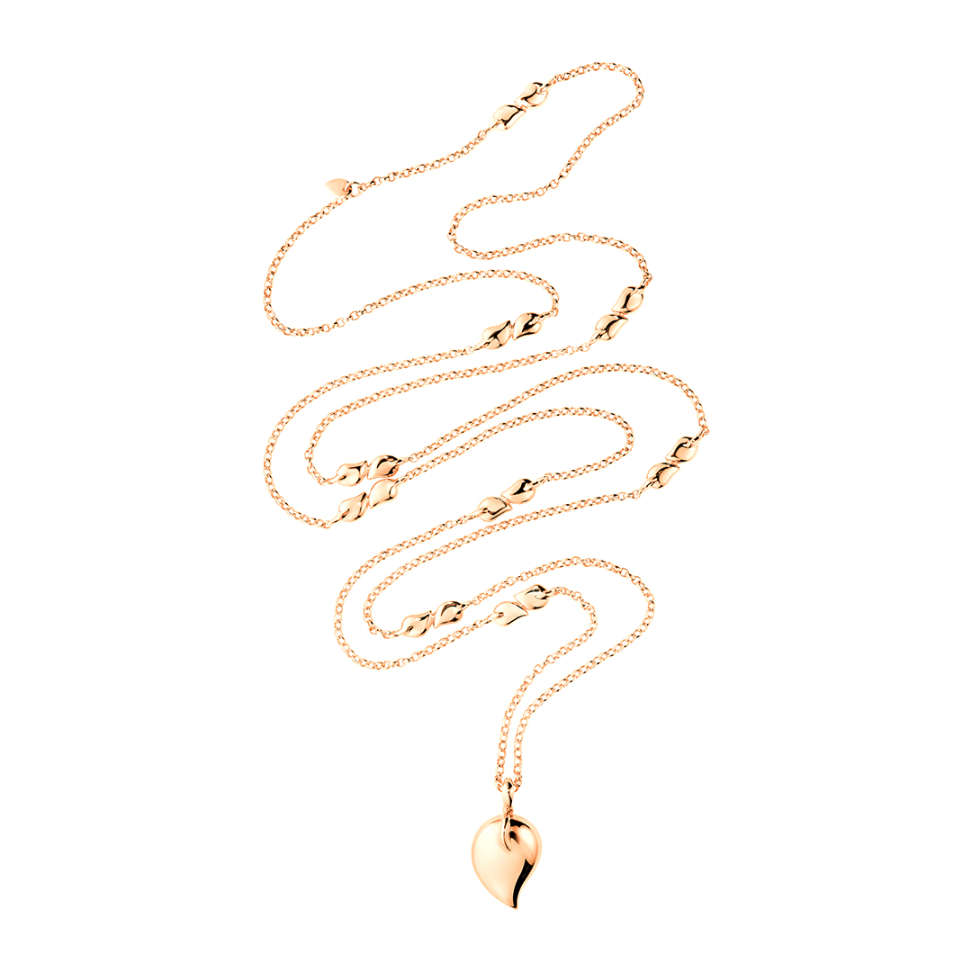 Tamara Comolli 18K Rose Gold Tear Drop Mikado Necklace