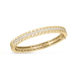 Roberto Coin 18K Yellow Gold Siena Lucca Diamond Bracelet