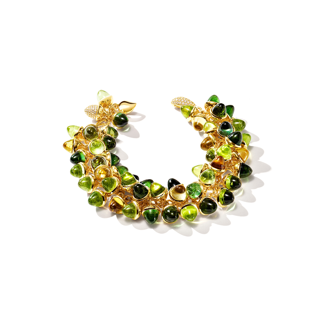 Tamara Comolli 18K Yellow Gold Forest Color Mikado Bracelet