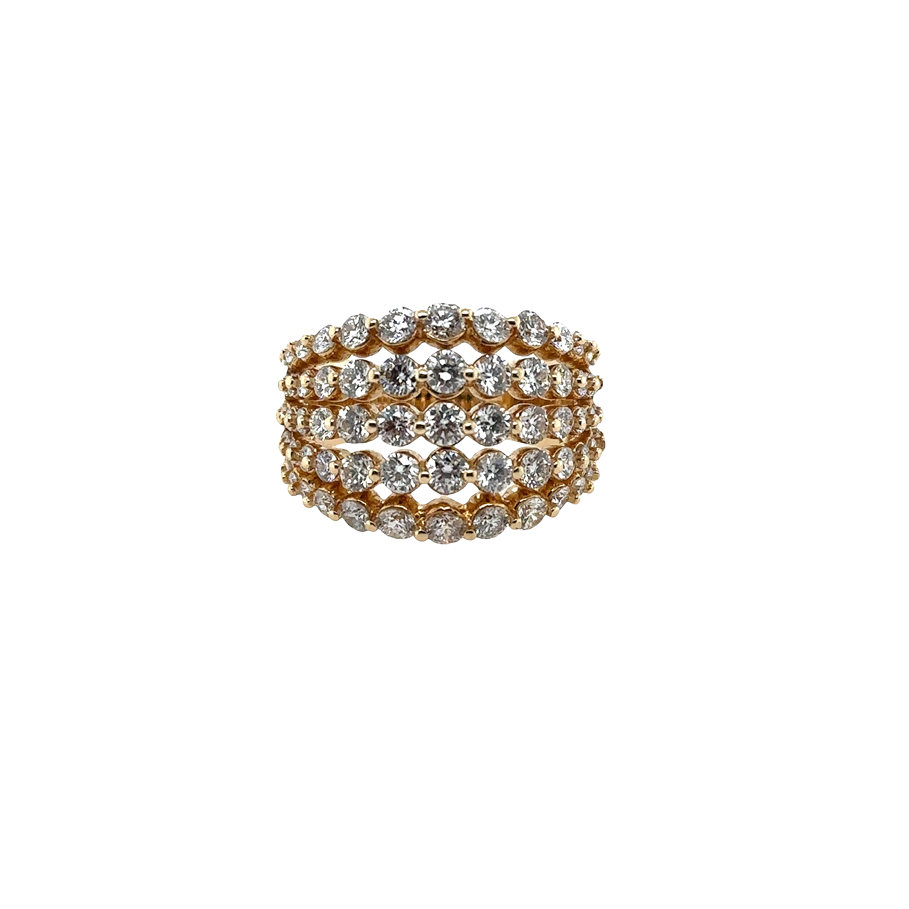 14K Yellow Gold Diamond Band