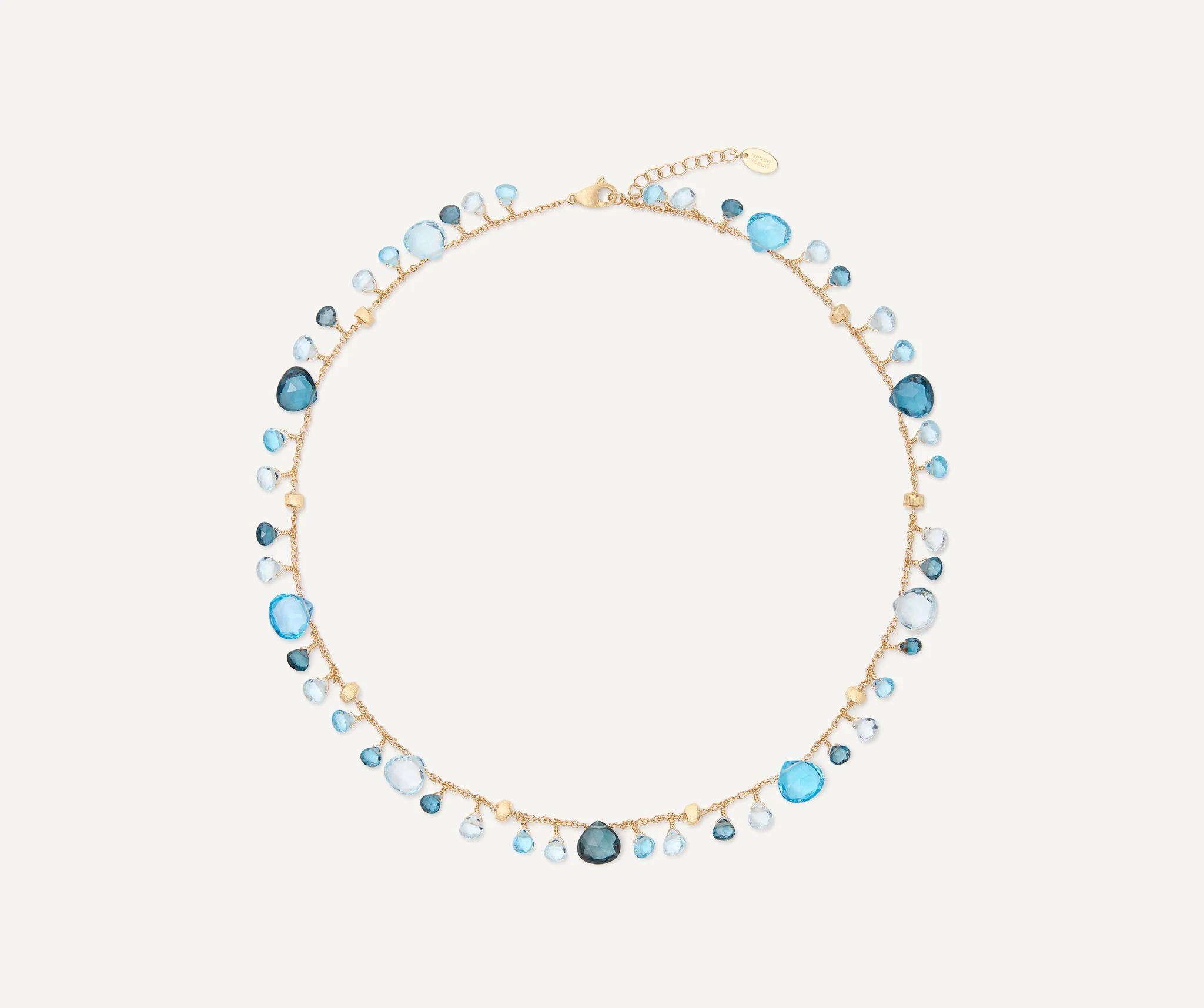 18Y M.BICEGO PARADISE BLUE TOPAZ NECLACE