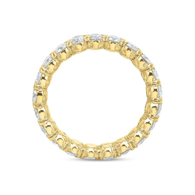 Precision Set 18K Yellow Gold Diamond Band - 174718Y