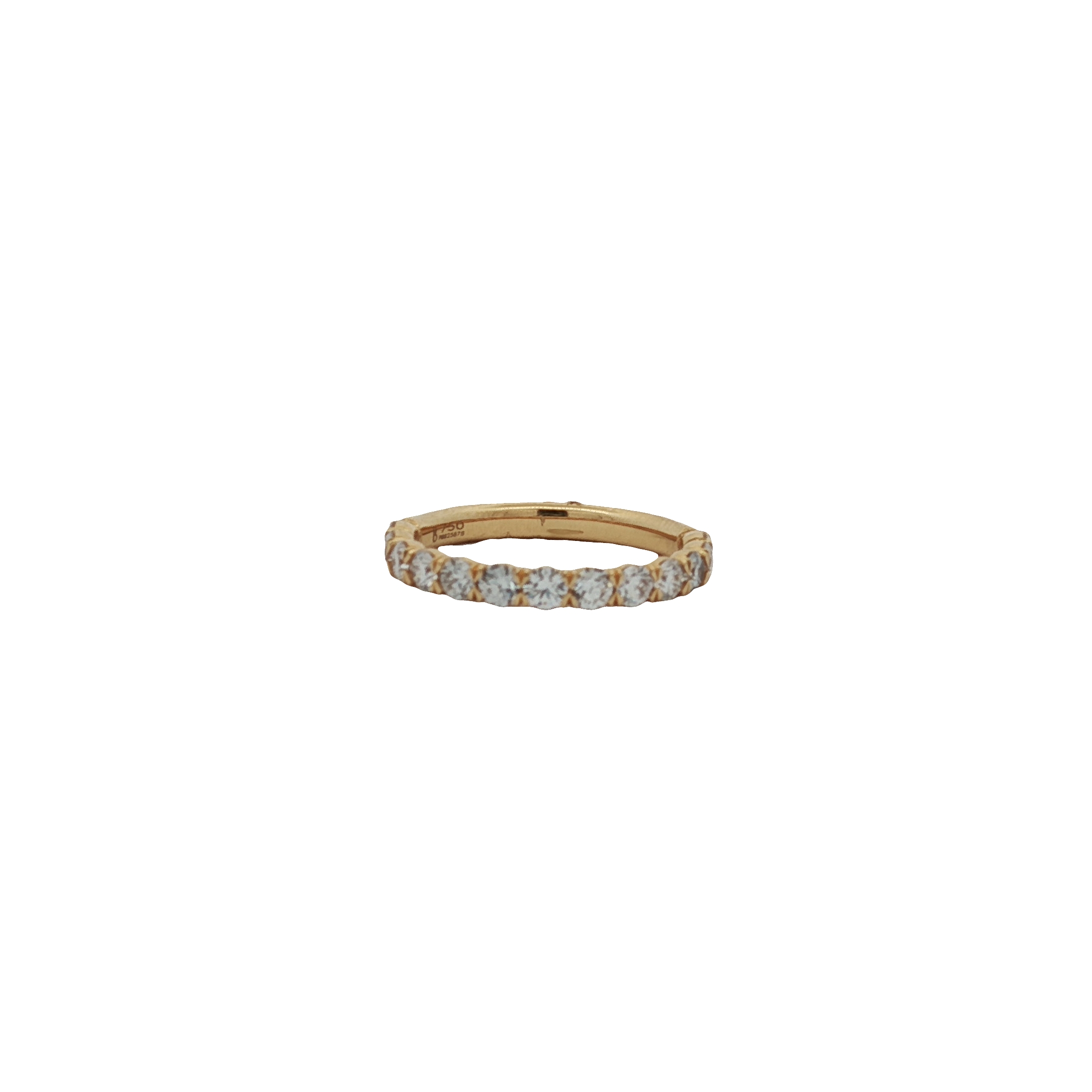 Precision Set 18K Yellow Gold Diamond Band itemprop=