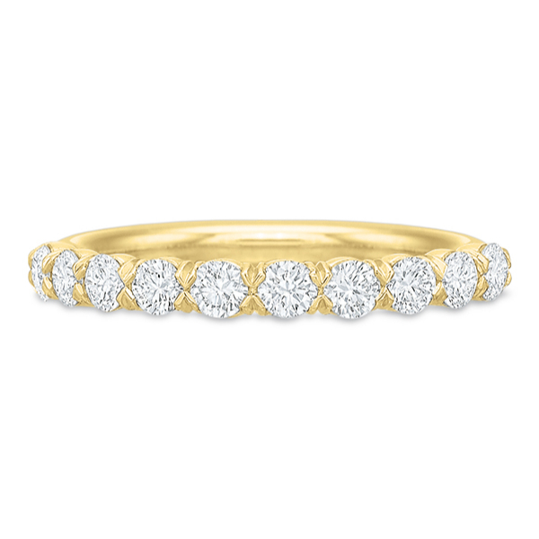 Precision Set 18K Yellow Gold Diamond Band - 174718Y