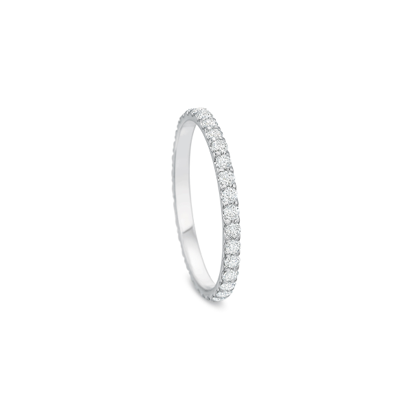 Precision Set Platinum Diamond Eternity Band