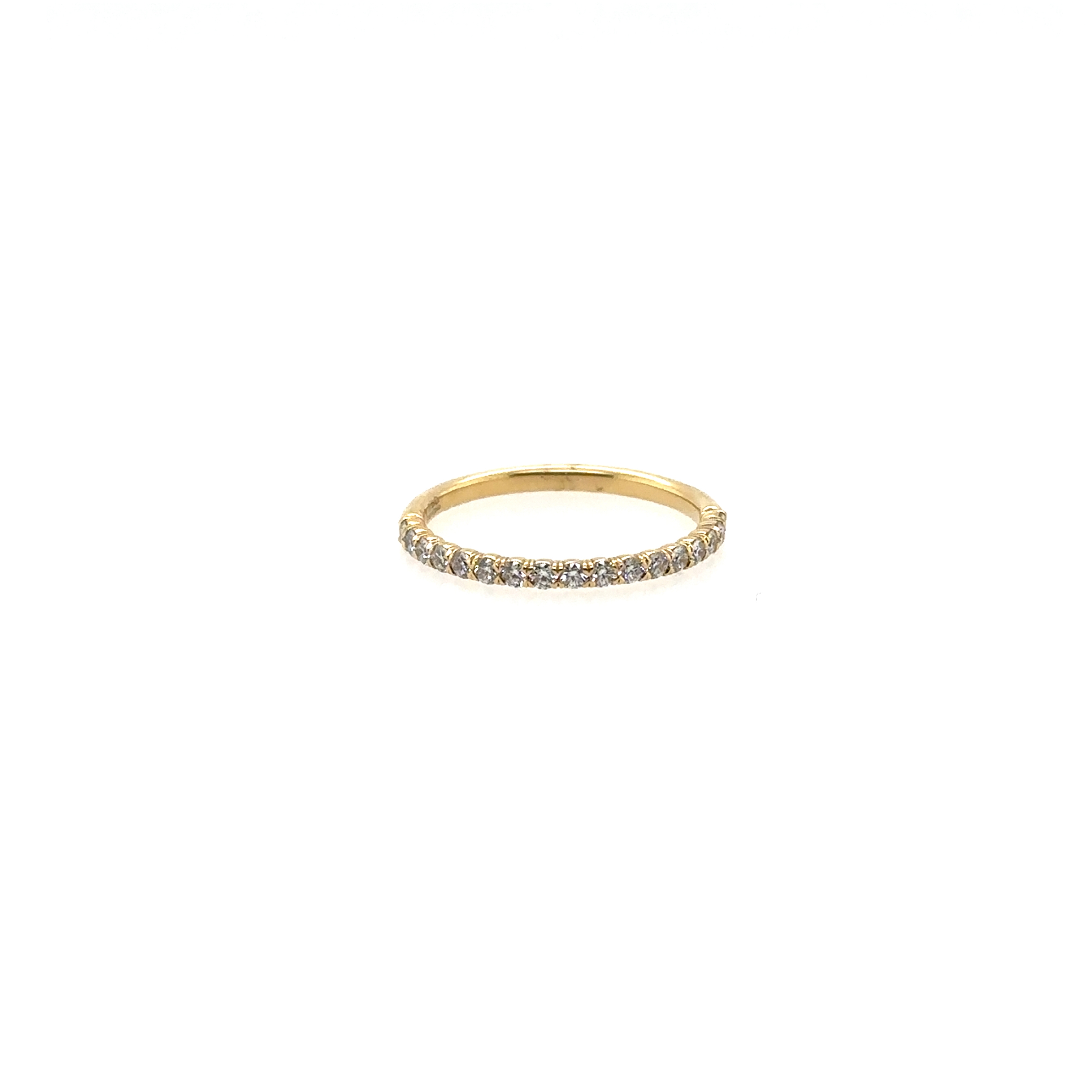 Precision Set 18K Yellow Gold Diamond Band