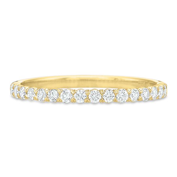 Precision Set 18K Yellow Gold Diamond Band