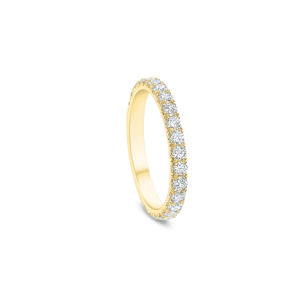 Precision Set 18K Yellow Gold Diamond Eternity Band - 606418Y