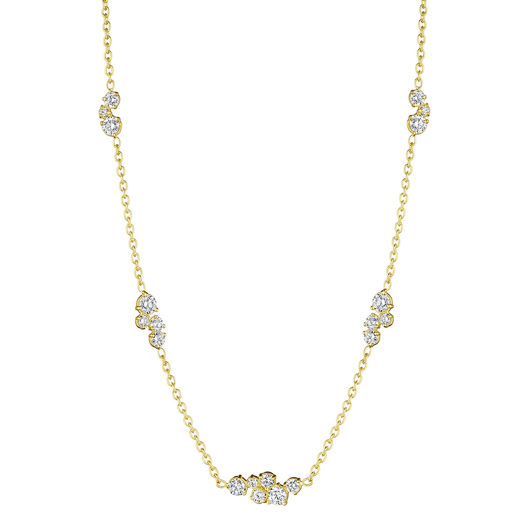 Penny Preville 18K Yellow Gold Stardust Diamond Necklace