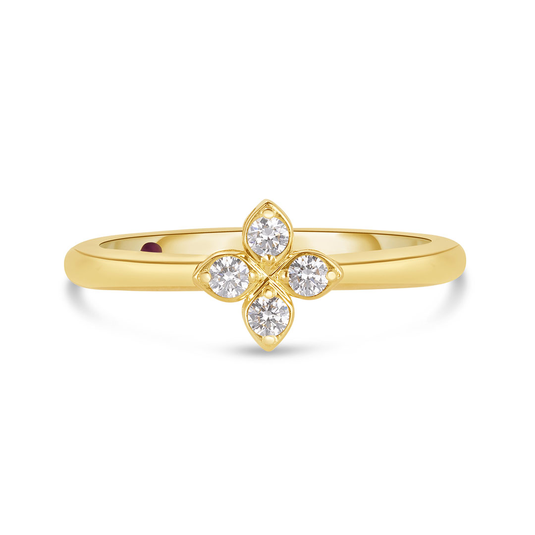 Roberto Coin 18K Yellow Gold Diamond Ring