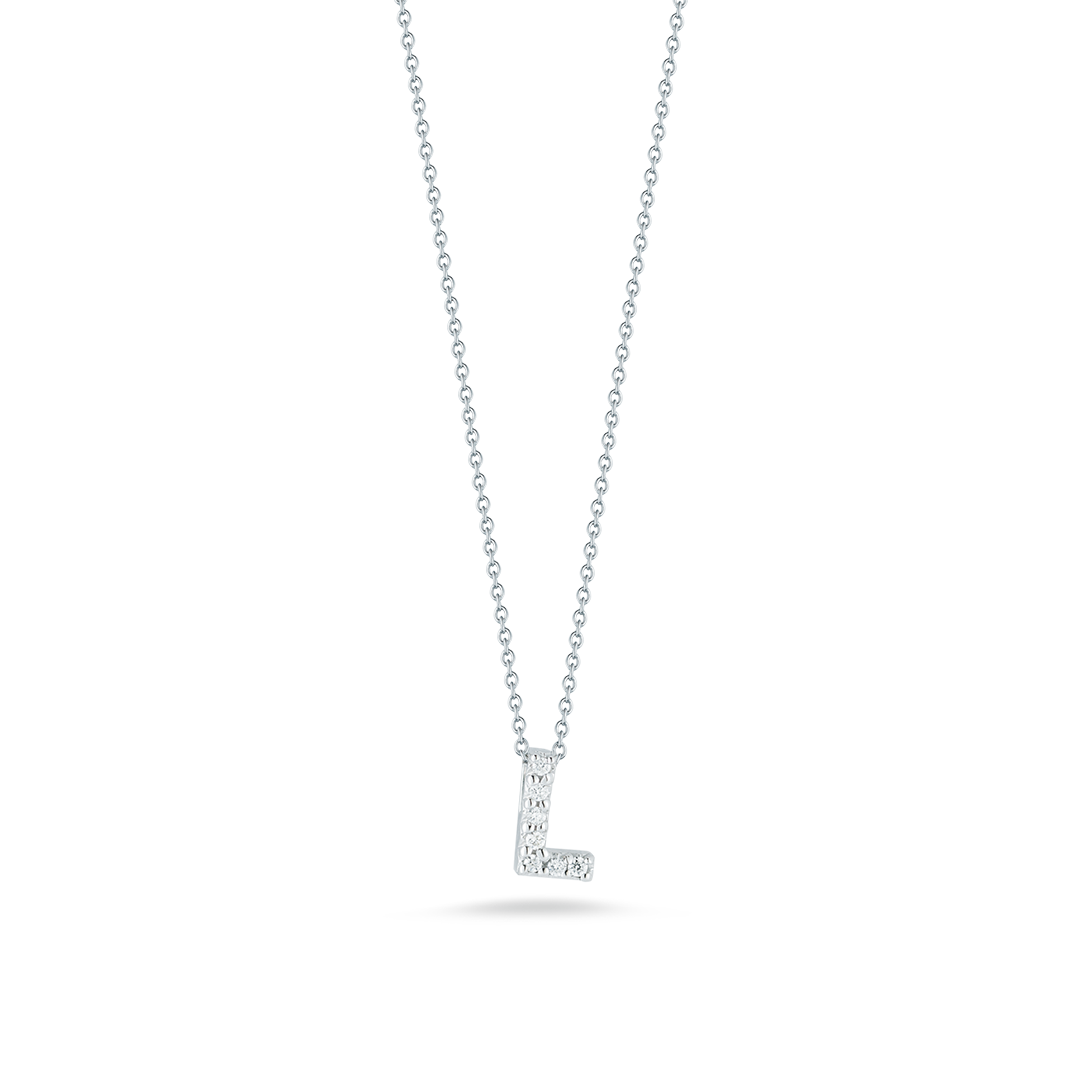 Roberto Coin 18K White Gold Tiny Treasures Love Letter 