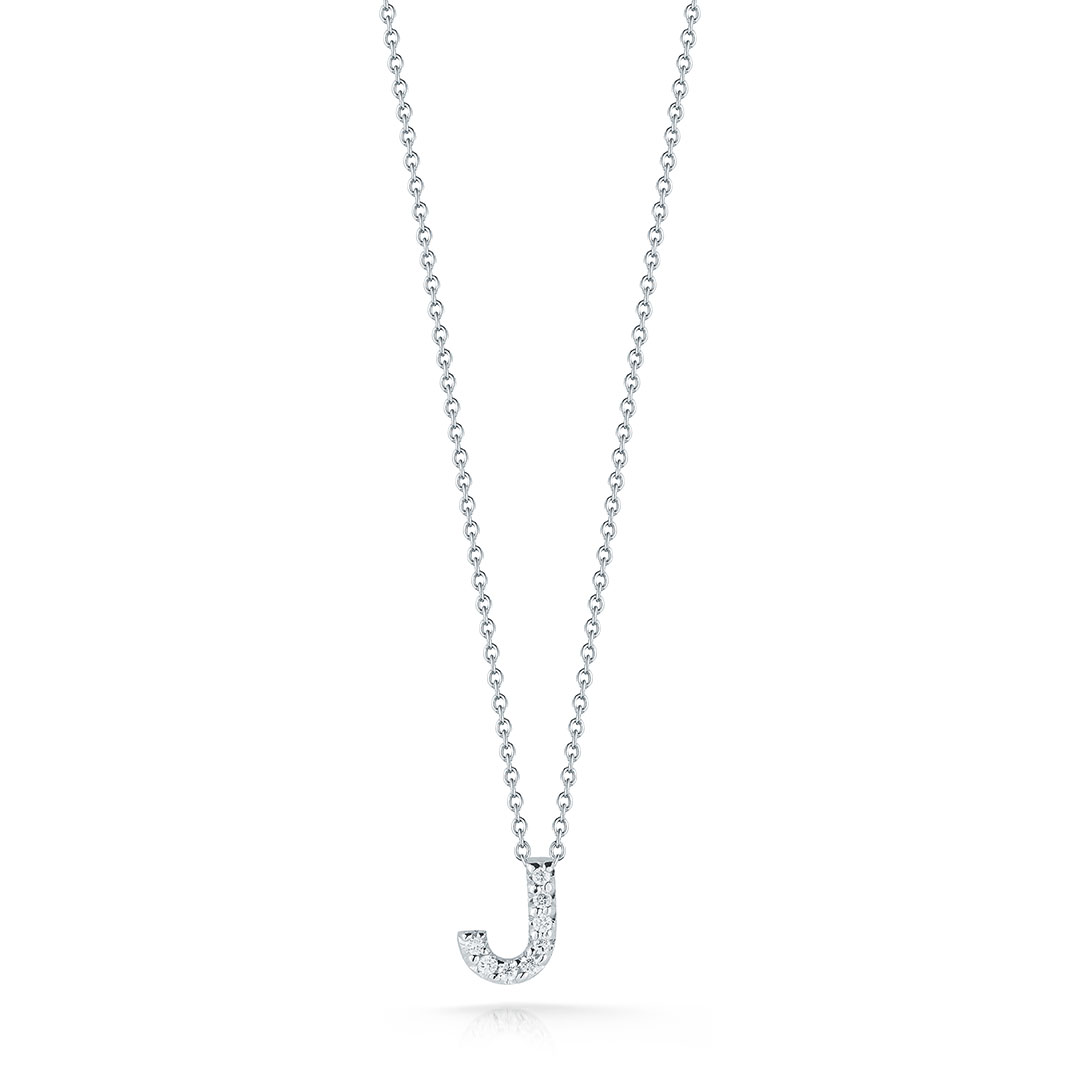 Roberto Coin 18K White Gold Tiny Treasure Collection Diamond Love Letter 