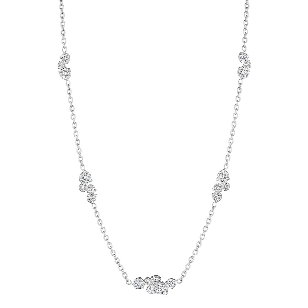 Penny Preville 18K White Gold Stardust Diamond Chain