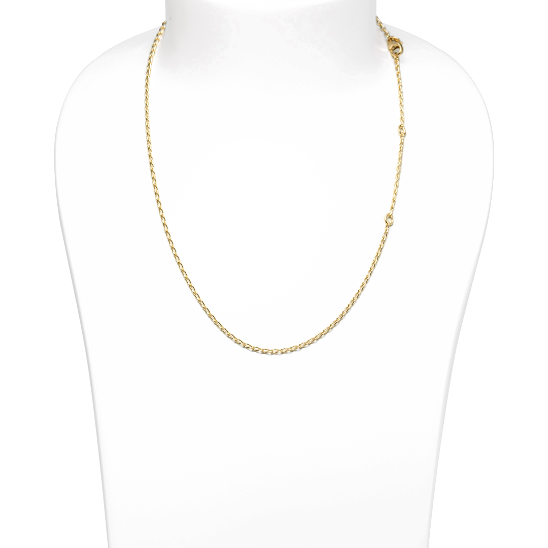 Tamara Comolli 18K Yellow Gold Figure Eight Eyelet Link Chain Necklace
