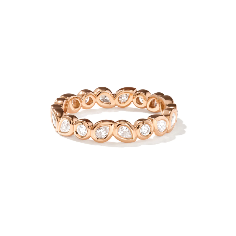 Tamara Comolli 18K Rose Gold Gypsy Diamond Ring - R-GYP-MEM-CL-RG