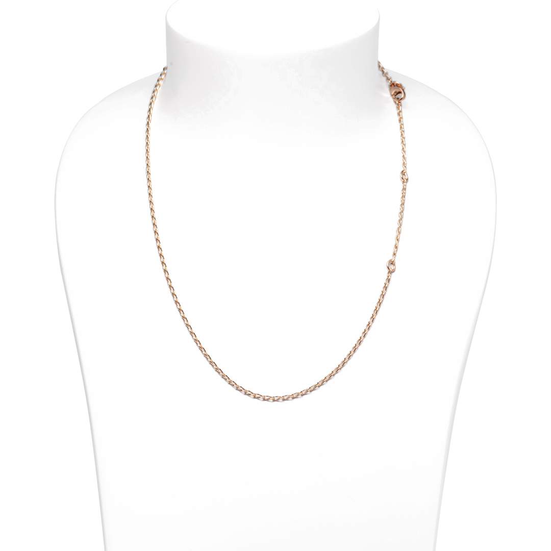 Tamara Comolli 18K Rose Gold Figure Eight Eyelet Link Chain Necklace