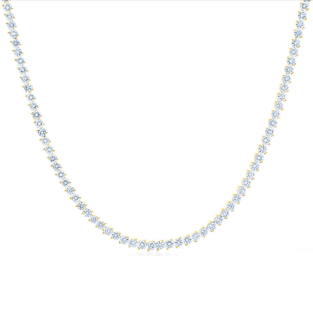 Kwiat 18K Yellow Gold Diamond Line Necklace - N-9395-7-DIA-18KY