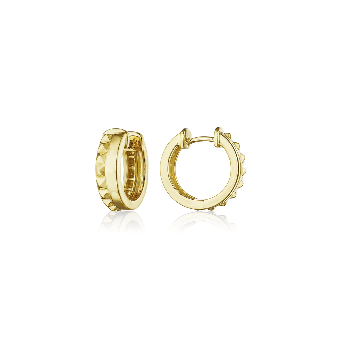 Penny Preville 18K Yellow Gold Huggie Earrings