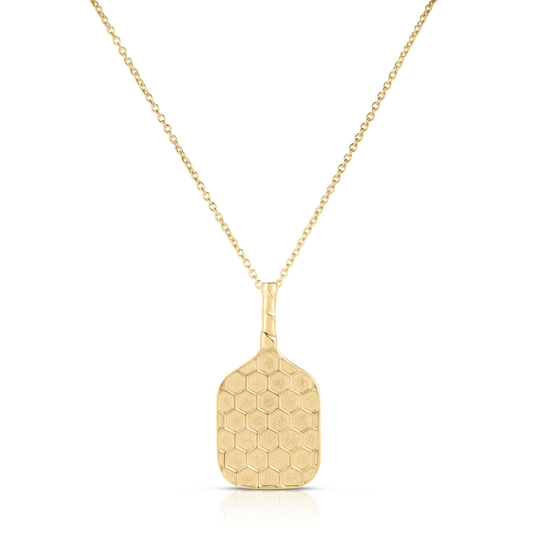 Roberto Coin 18K Yellow Gold Tiny Treasures Pickleball Racket Pendant