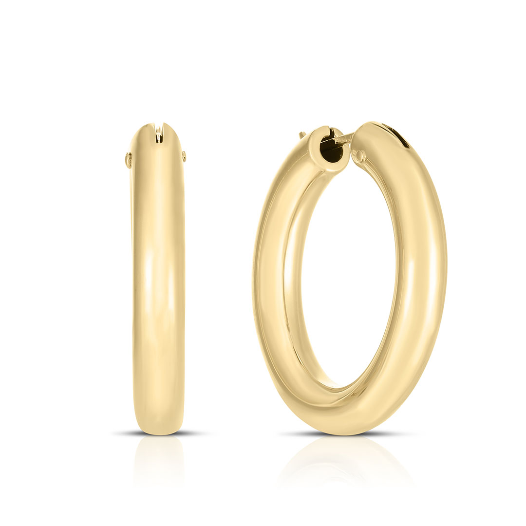 Roberto Coin 18K Yellow Gold Perfect Hoop Earrings