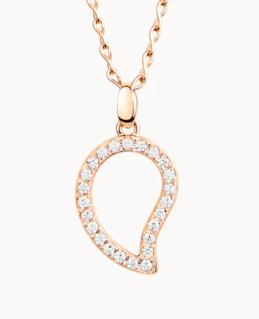 18R T.COMOLLI SIGNATURE 0.51TW G SI WATER DROPLET PENDANT - P-SIG-L-PL-RG