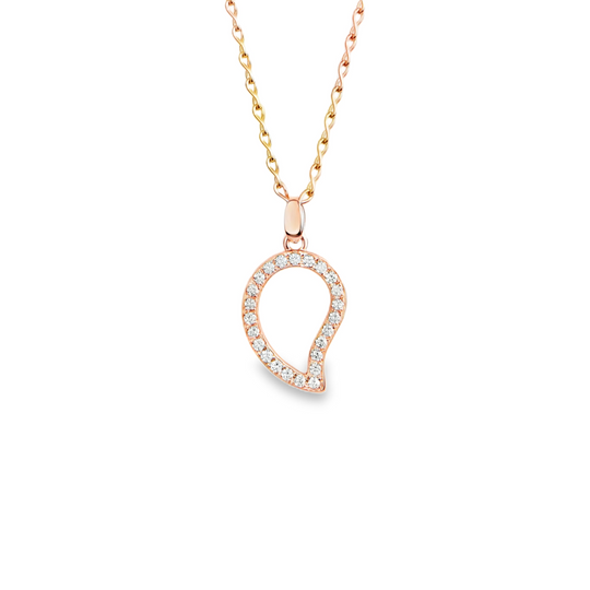 18R T.COMOLLI SIGNATURE 0.51TW G SI WATER DROPLET PENDANT - 2860