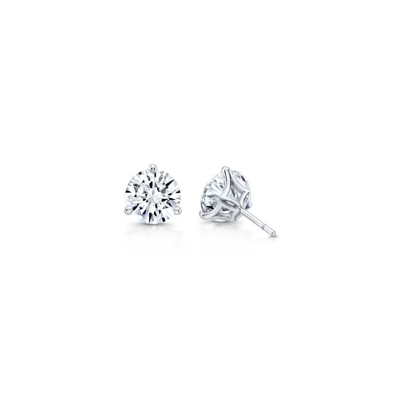 Rahaminov 18K White Gold Diamond Stud Earrings - ST-2319