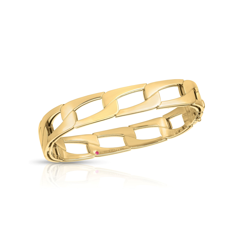 Roberto Coin 18K Yellow Gold Navarra Bangle Bracelet