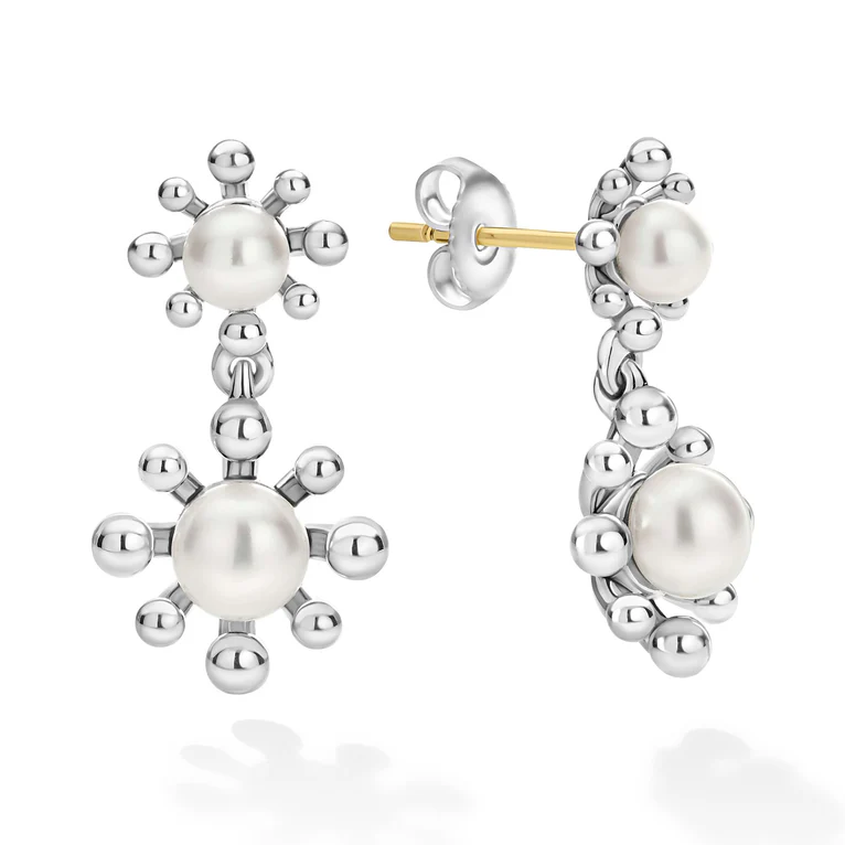 LAGOS Sterling Silver Luna Pearl Earrings