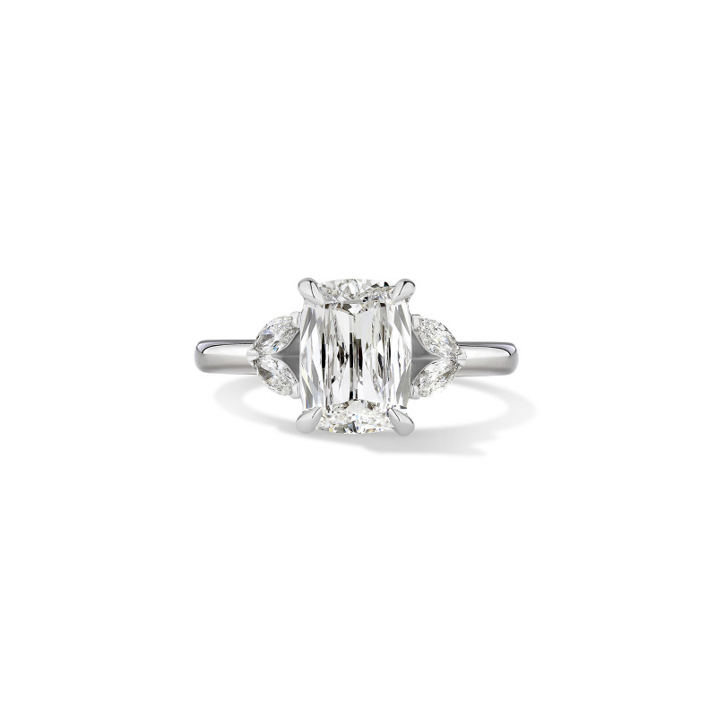 Henri Daussi 18K White Gold Diamond Ring - AMQN2