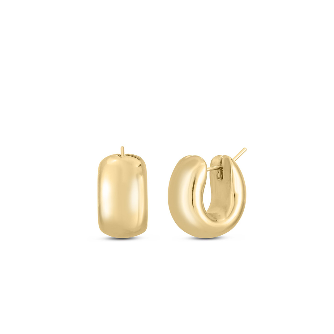 Roberto Coin 18K Yellow Gold Huggie Earrings