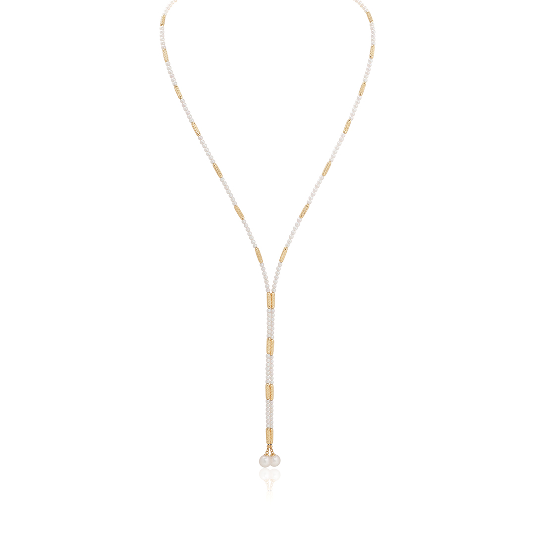 18K Yellow Gold Japanese Akoya Cultured Pearl Convertible Magnetic Necklace