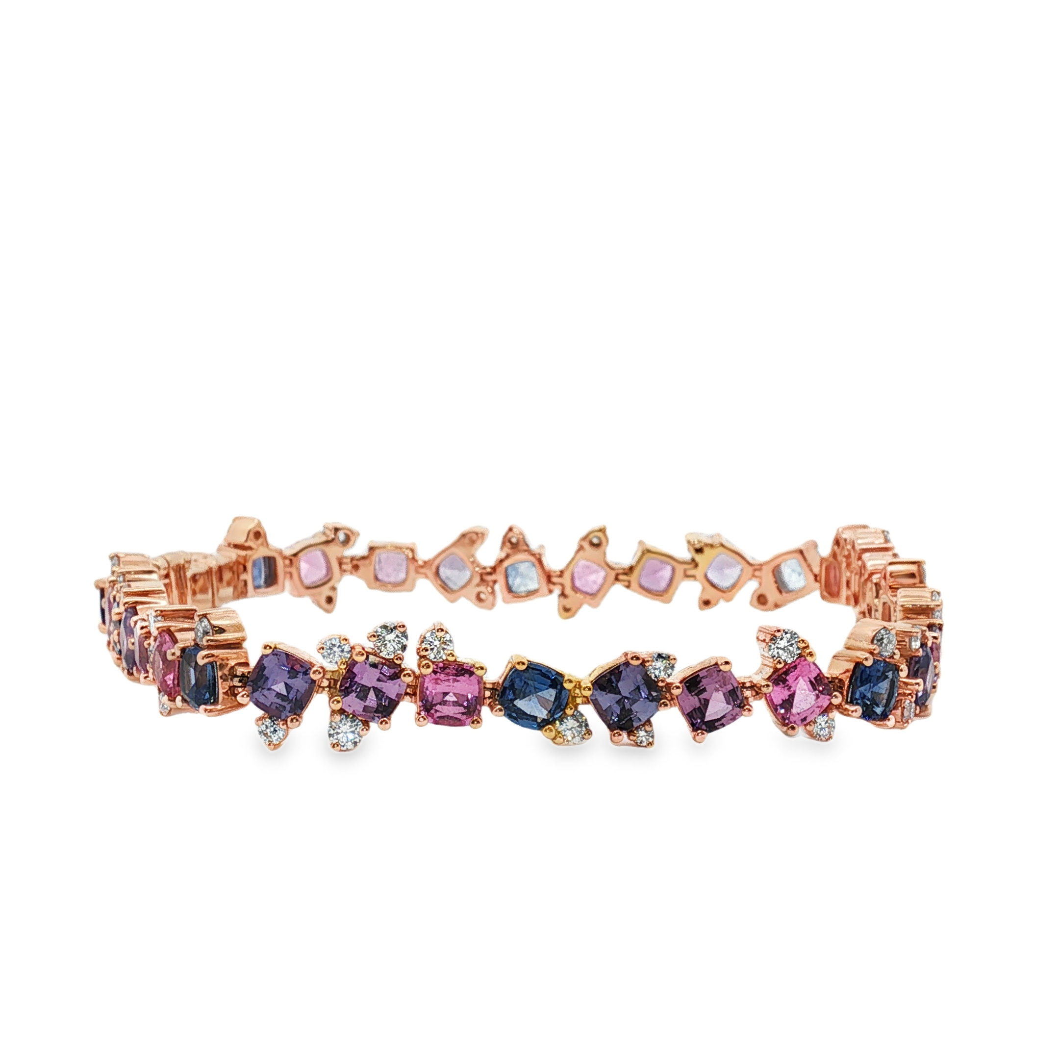 Penny Preville 18K Rose Gold Watercolor Multi Stone Cluster Bracelet - B70030R