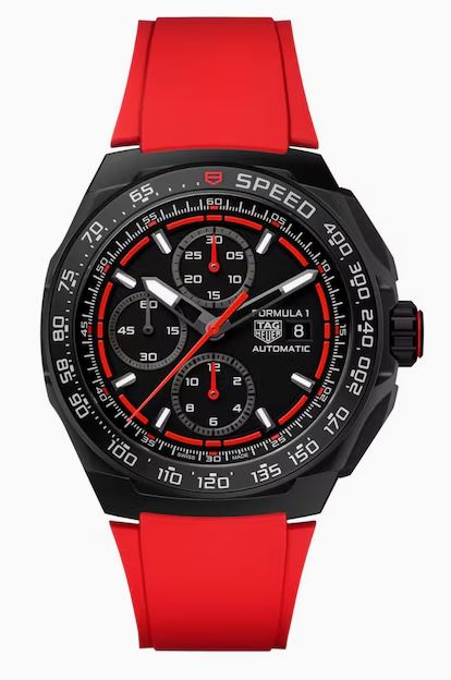 TAG HEUER FORMULA 1 CHRONOGRAPH 44MM TITANIUM RED STRAP