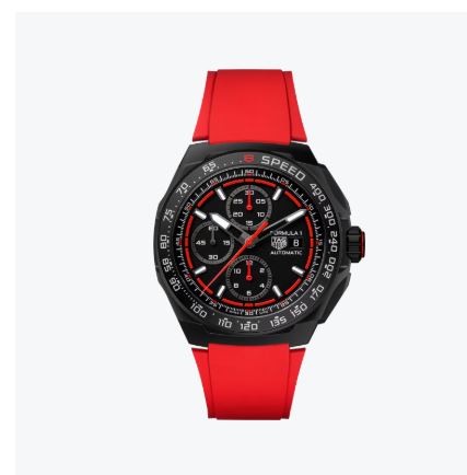TAG HEUER FORMULA 1 CHRONOGRAPH 44MM TITANIUM RED STRAP