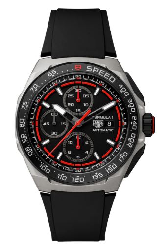TAG HEUER FORMULA 1 CHRONOGRAPH 44MM TITANIUM RED STRAP