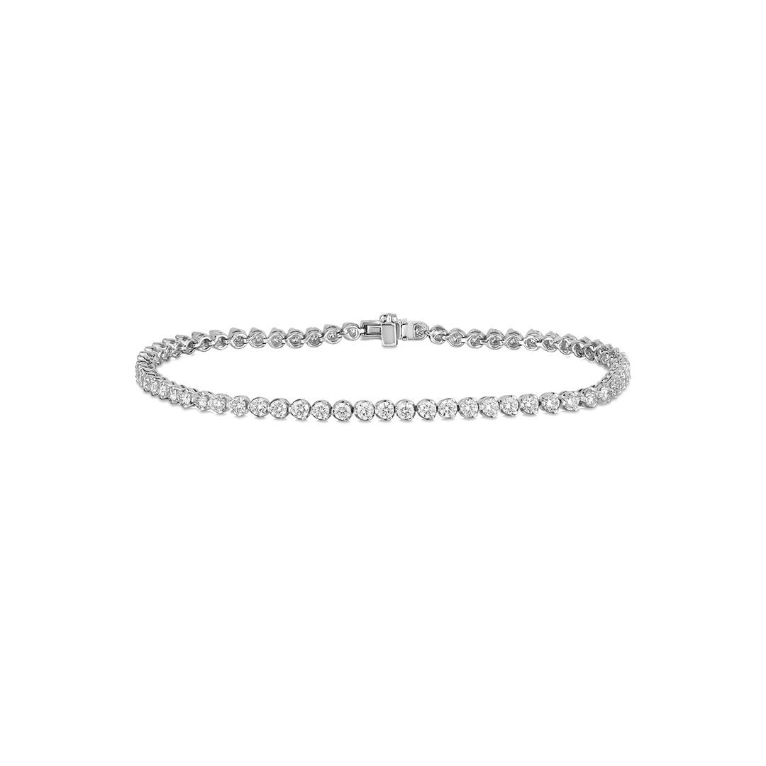 Roberto Coin 18K White Gold Classic Diamond Tennis Bracelet