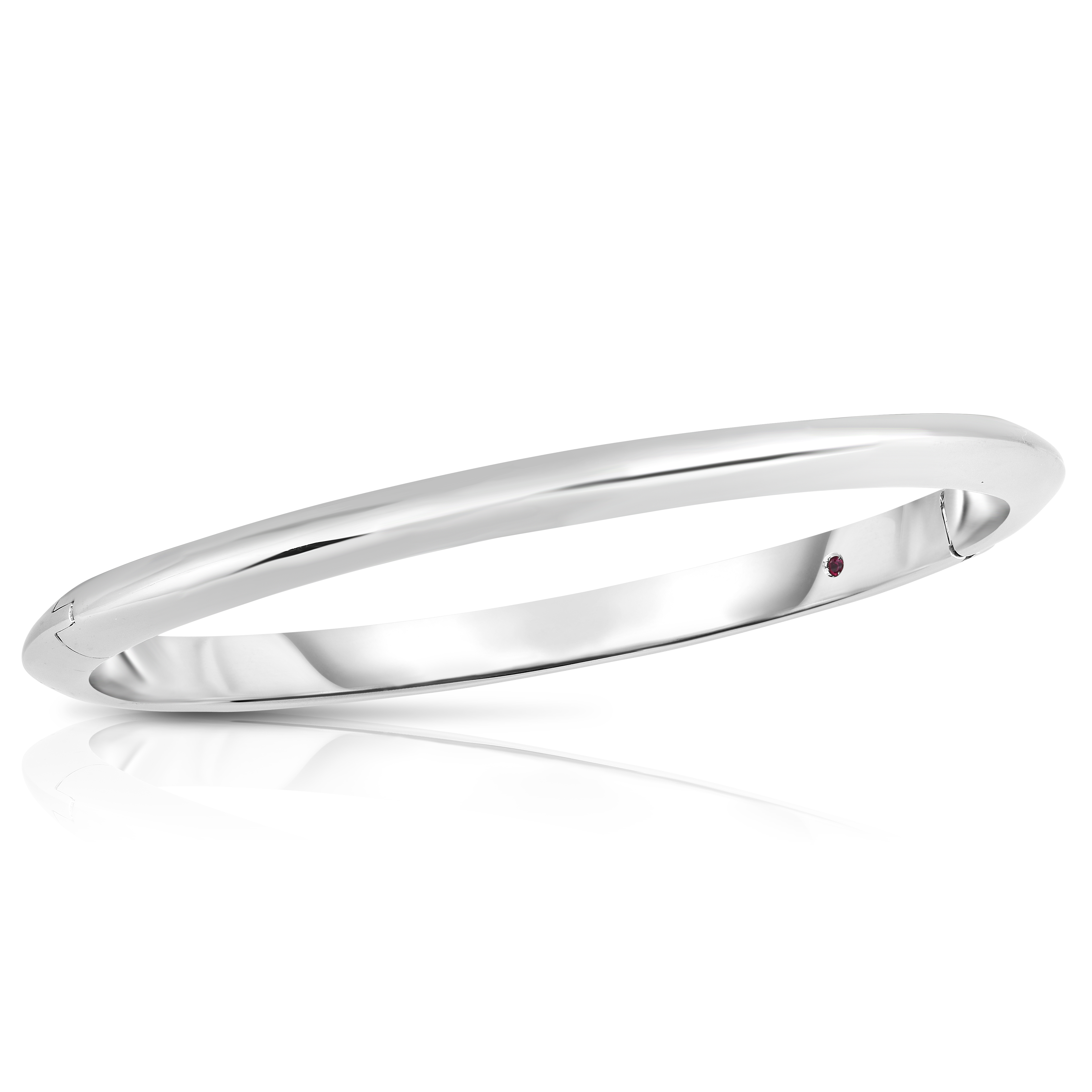 Roberto Coin 18K White Gold Designer Gold Bangle Bracelet